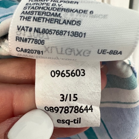 Tommy Hilfiger Blue and Green Plaid Button Down Shirt Size XL - Picture 11 of 11